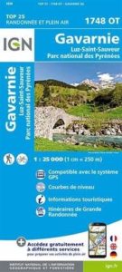 Carte de randonnée 1748 OT Gavarnie - Luz-Saint-Sauveur - Parc National des Pyrénées