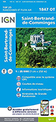 Carte IGN TOP 25 1847 OT Saint-Bertrand-de-Comminges