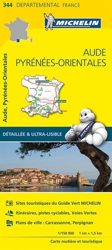 Carte routiére et touristique Aude et Pyrénées-Orientales