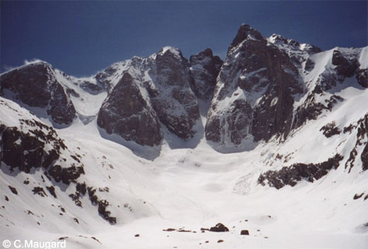 la face Nord du Vignemale en hiver