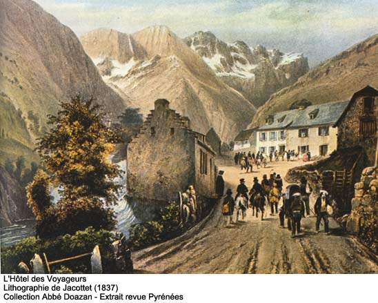 L'hôtel des voyageurs à Gavarnie