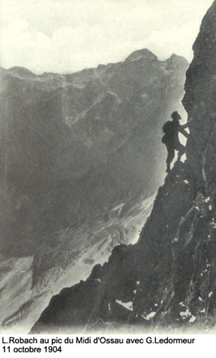 Louis Robach au Pic du Midi d'Ossau en 1904