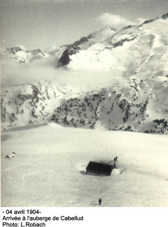 Louis Robach Ascension en skis de l'Aneto en 1904