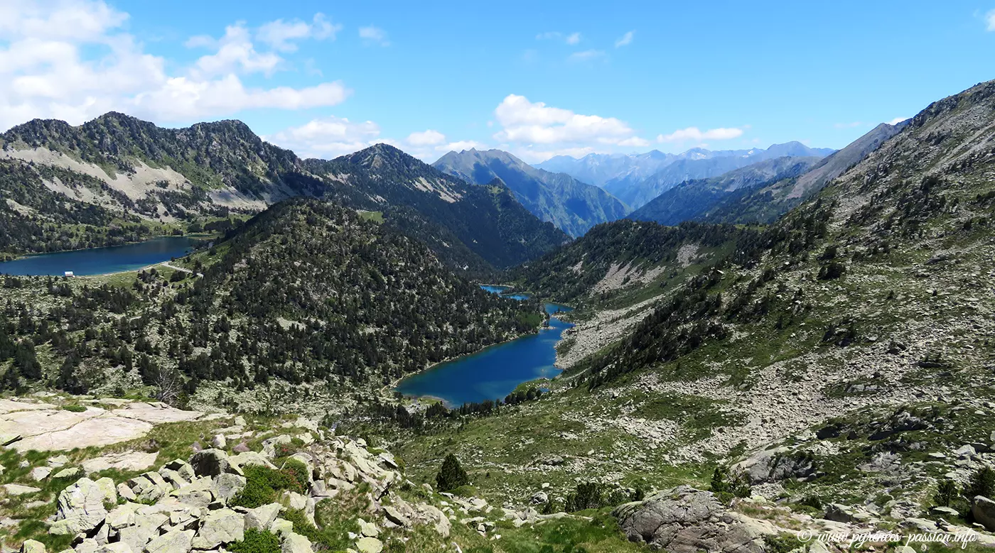 Le lac d'Aumar et les Laquettes d'Aubert Le lac d'Aumar et les Laquettes d'Aubert